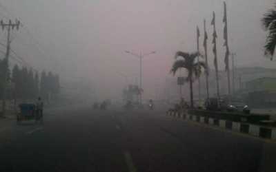 Kabut Asap Selimuti Wilayah Dumai