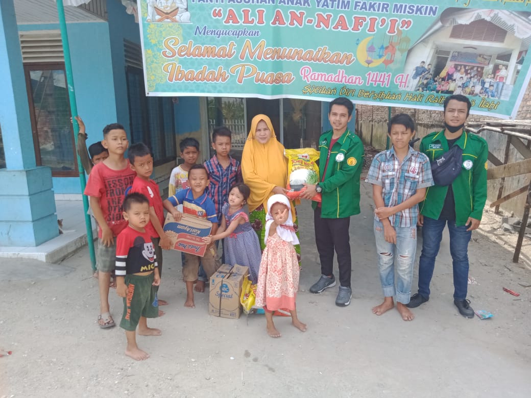 BEM Faperta UIR Berikan Bantuan Panti Asuhan Hadapi Pandemi Covid 19 Selama Ramadhan
