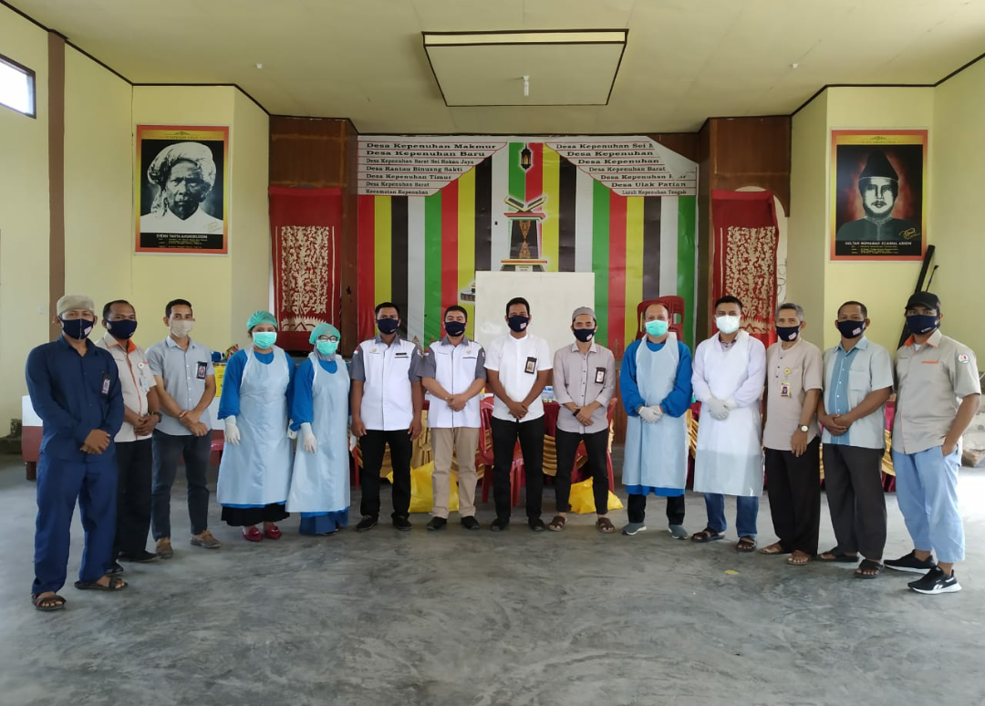 121 Orang Penyeleggara Pilkada Rohul Kecamatan Kepenuhan Sukses Laksanakan Rapid Test