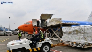 Total Vaksin Tembus 300 Juta Dosis, Lebih dari 12 Juta Vaksin Tiba Dalam Tiga Hari