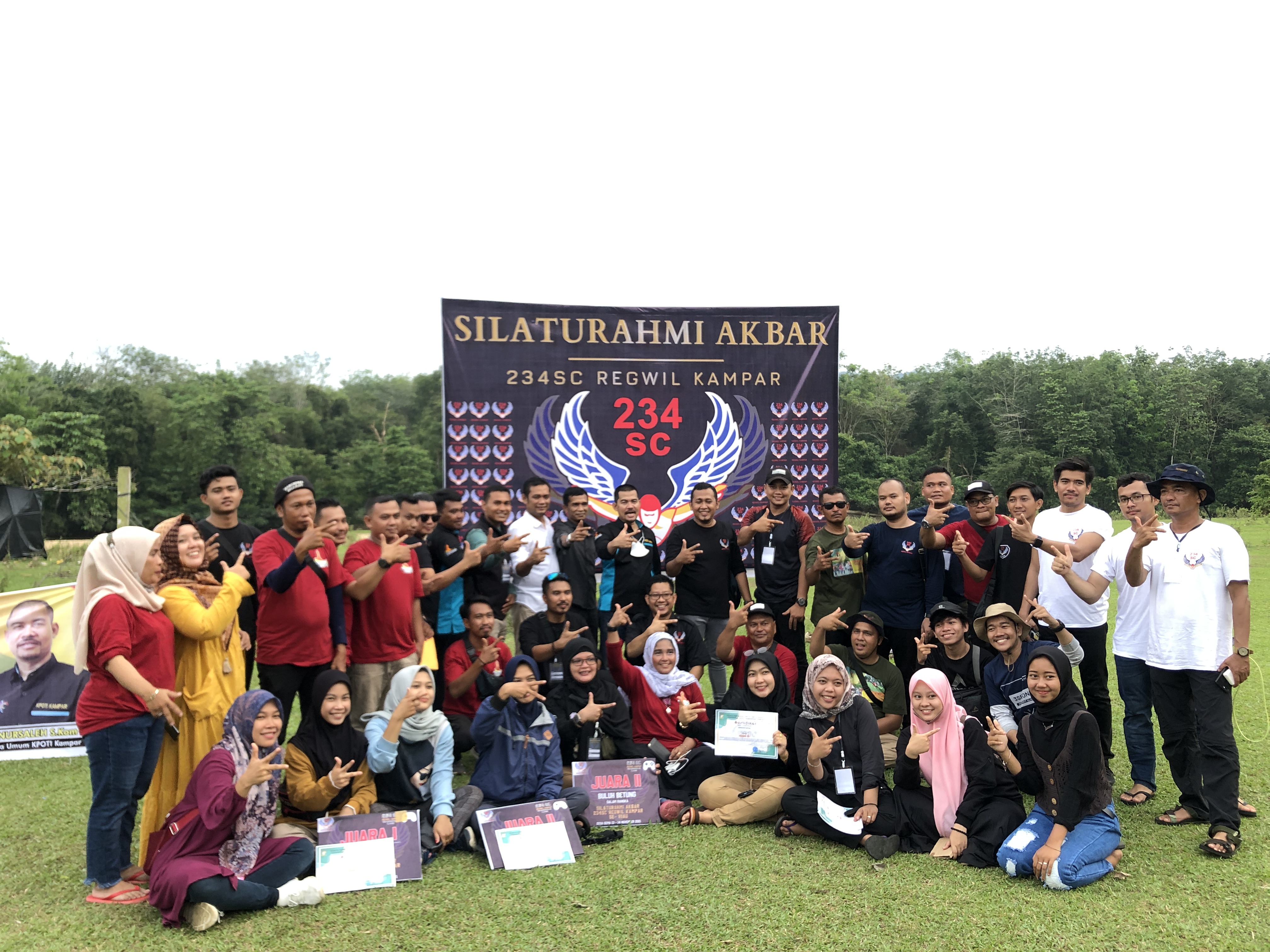 Silahturahmi Akbar 234 SC Regwil Kampar Pererat Solidaritas Ditengah Keindahan Alam Pulau Tongah Desa Gema