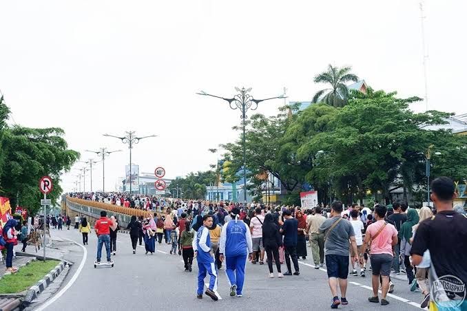 CFD Pekanbaru Dibuka Lagi Besok, Scan Barcode Pedulilindungi Syarat Wajib Masuk