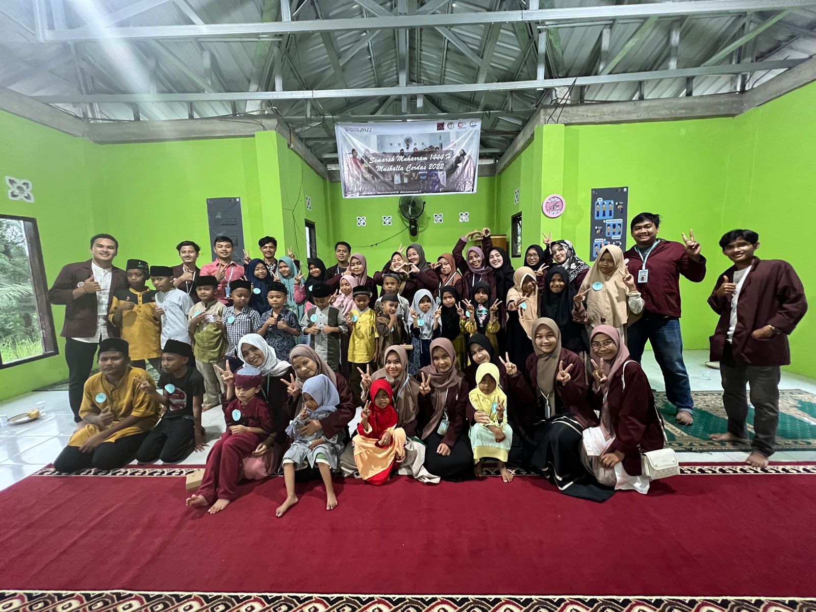 Mahasiswa KKN Universitas Abdurrab Kembali Menyulut Semangat Religius Warga Di Desa Sungai Pinang
